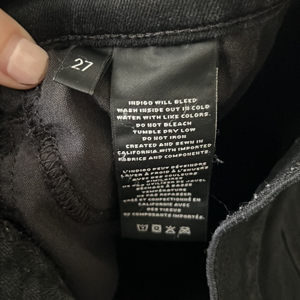 J Brand Maria High-Rise Stretch Skinny Jeans in Vanity Black EUC - Picture 9 of 12